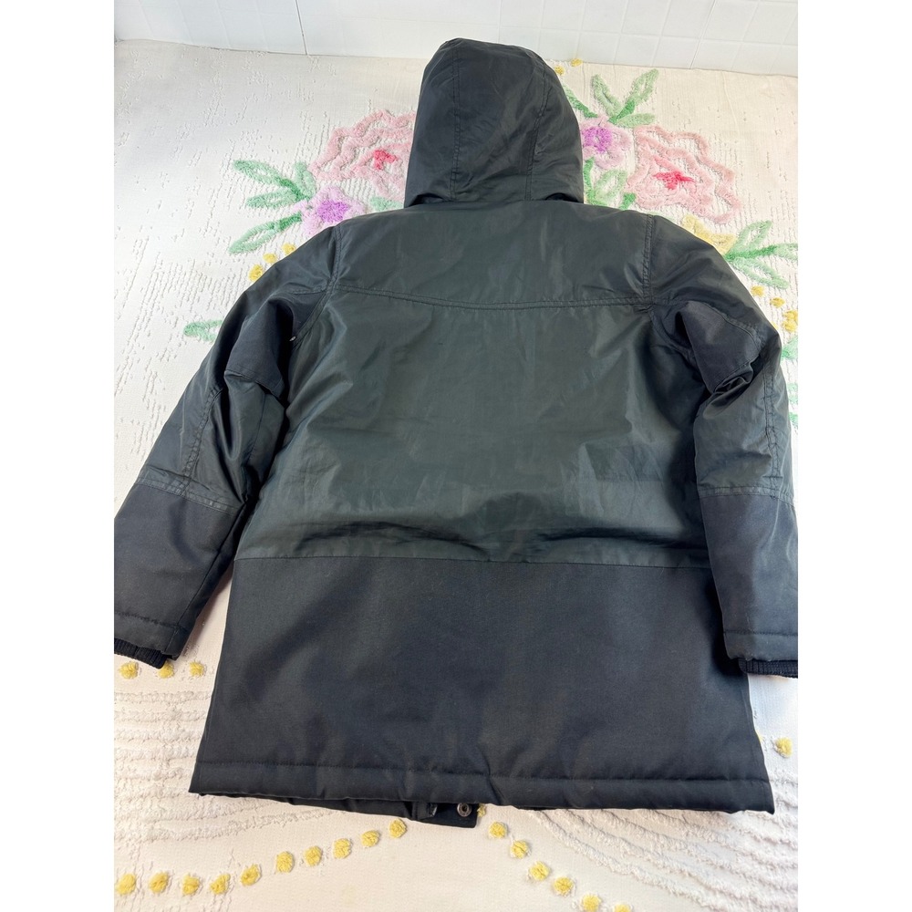 Timberland Kids Black Hooded Parka Fleece Lined Jacket Size M 10/12 - Picture 12 of 12